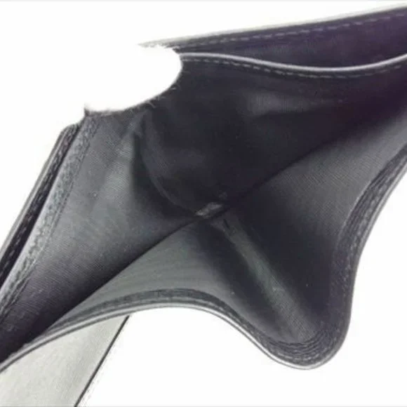 Gucci Wallet Purse Bifold Black leather Woman unisex Authentic Used - Picture 4 of 8